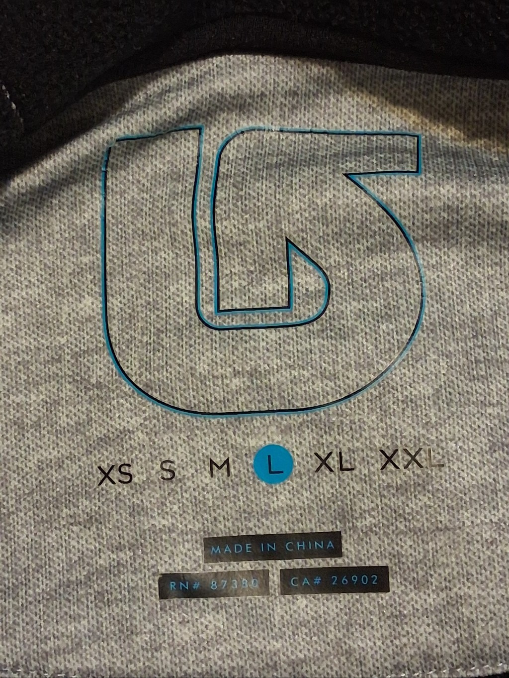 Burton Crown Bonded Pullover Hoodie Sweatshirt Gray Performance Pockets L — image 4 of 8